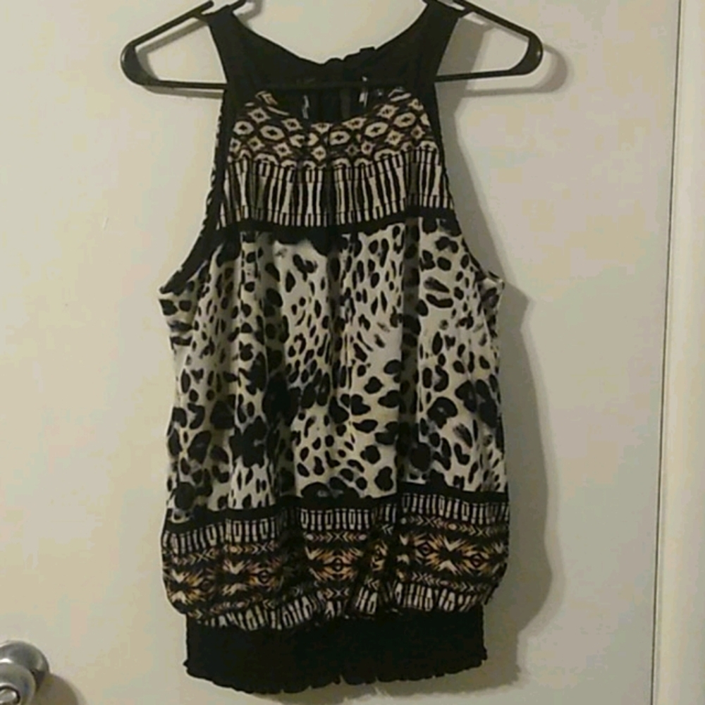 Maurices Animal Print Halter Top